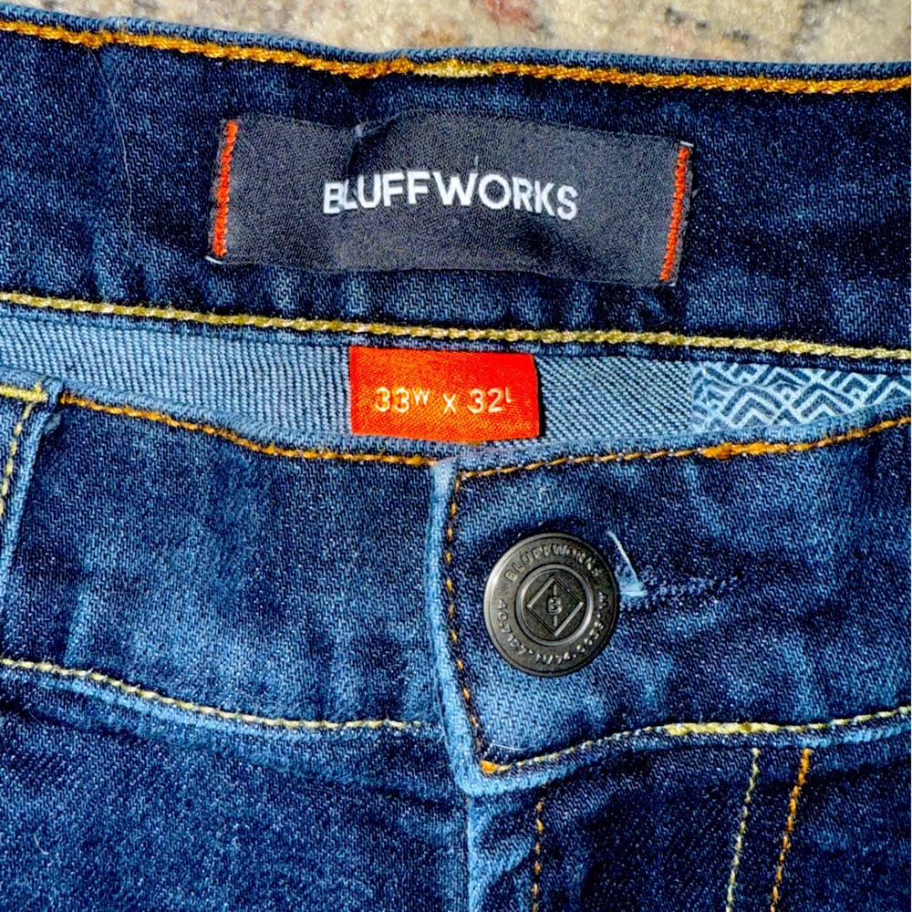 Bluffworks Departure 2.0 Denim Blue Jeans